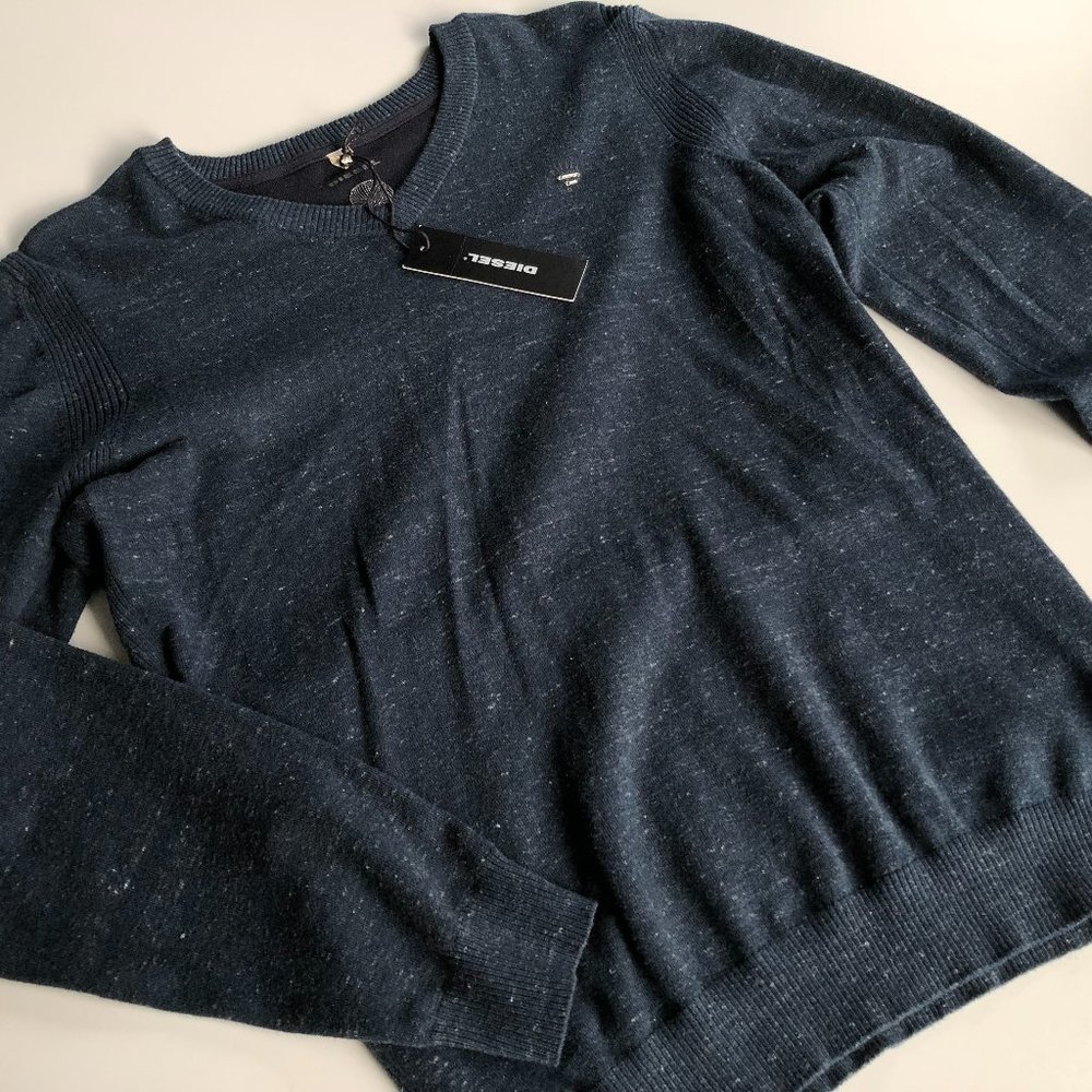 Diesel V-Neck Heathered Sweater